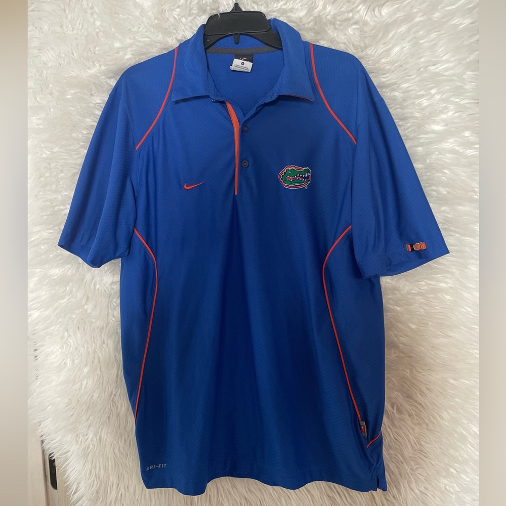 Florida Gators Nike Dri-Fit Men’s Short Sleeve Polo Shirt. Size Medium